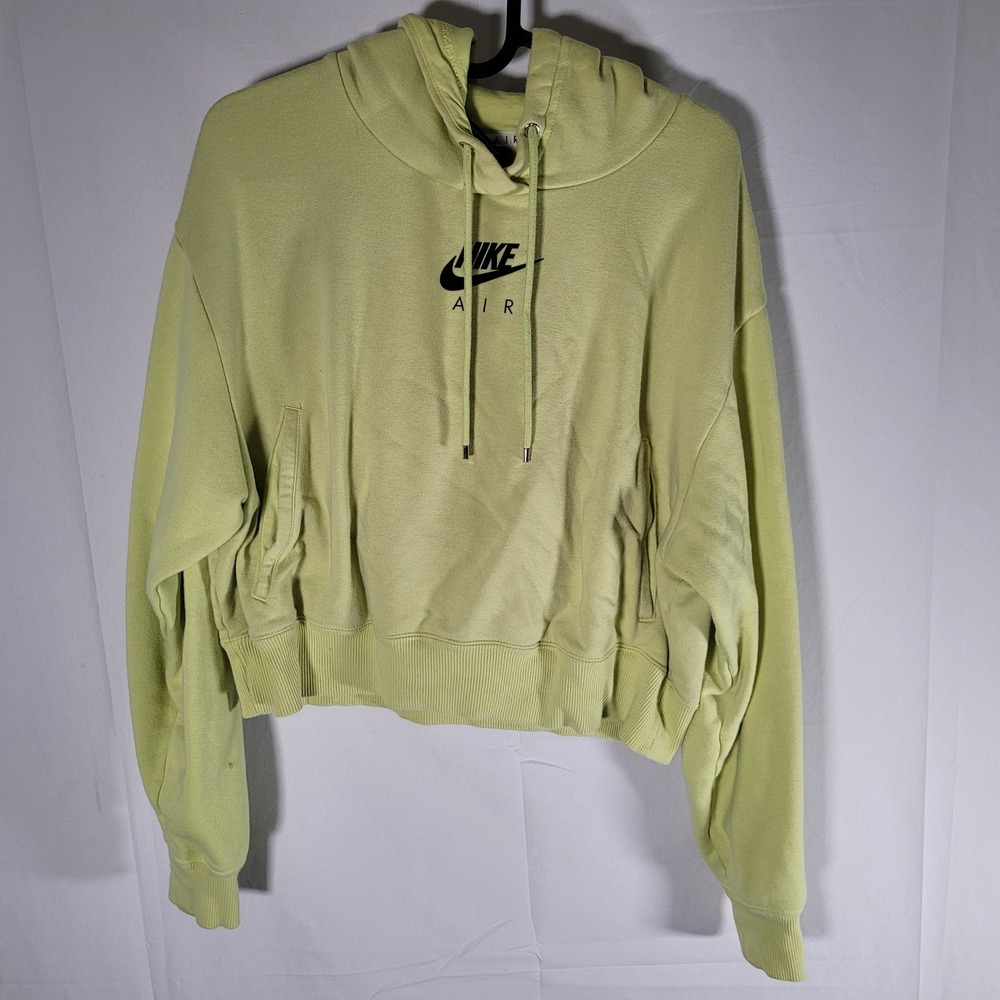Nike Air Women's Cropped Pullover Hoodie Sweatshirt Athleisure Activewear